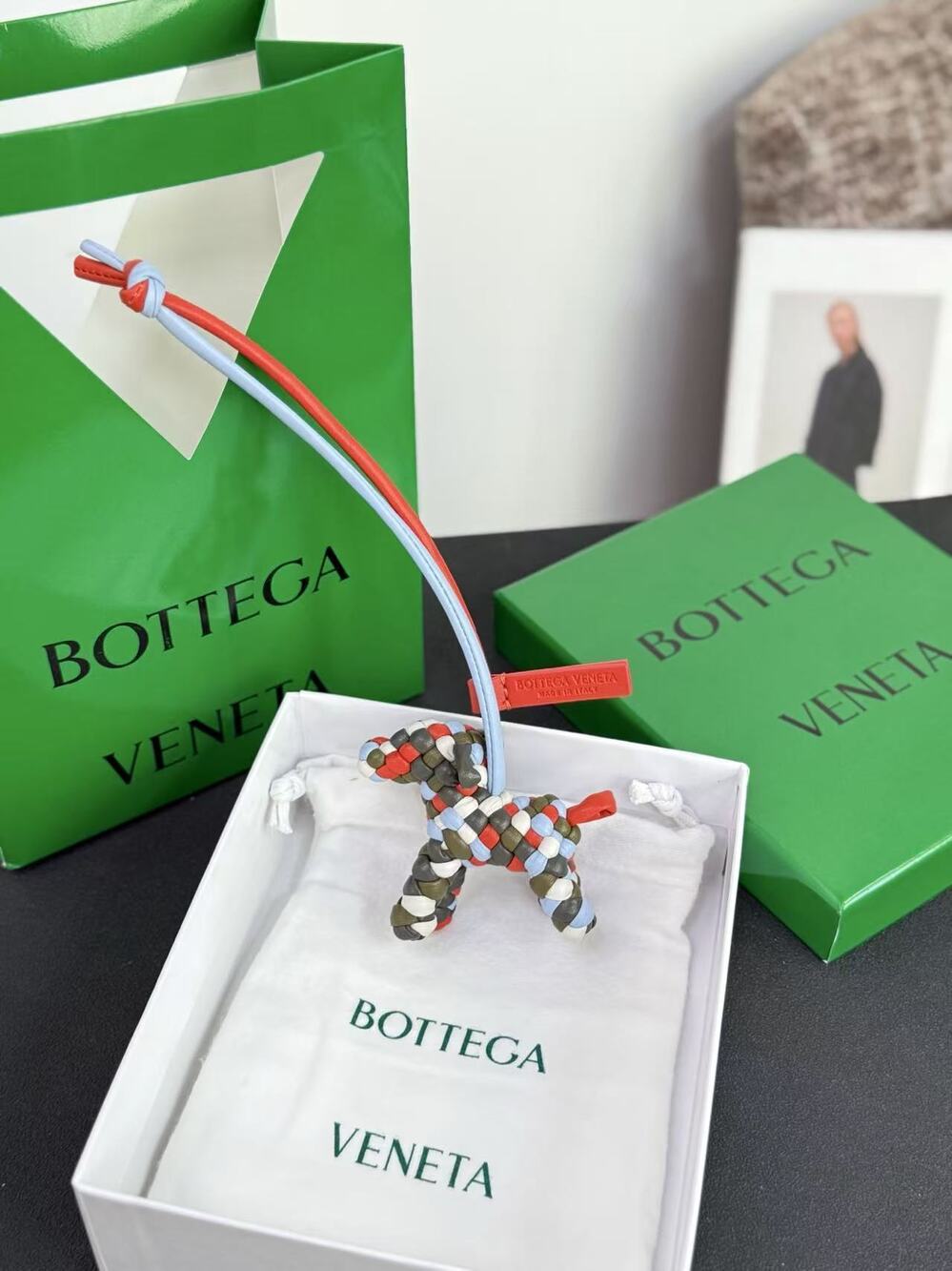 Bottega Veneta dog charm